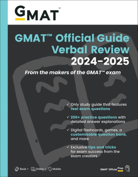 GMAT Official Guide Verbal Review 2024-2025: Book + Online Question Bank