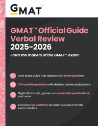 Title: GMAT Official Guide Verbal Review 2025 - 2026: Book + Online Question Bank, Author: GMAC (Graduate Management Admission Council)
