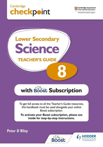 Cambridge Checkpoint Lower Secondary Science Teacher's Guide 8 with Boost Subscription