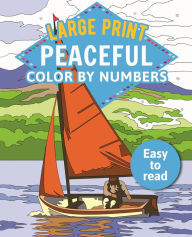 Title: Large Print Peaceful Color by Numbers: Easy to Read, Author: David Woodroffe