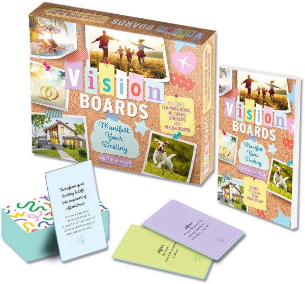 Vision Boards Manifest Your Dreams Book & Card Kit