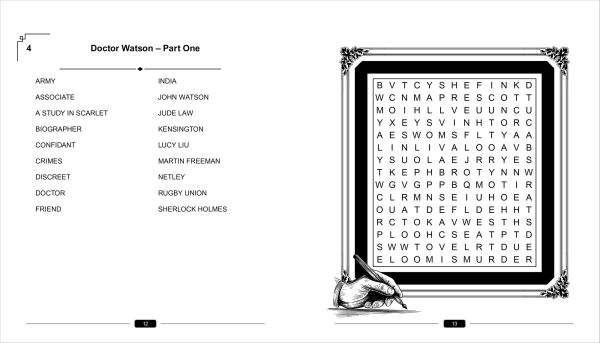 Sherlock Holmes Wordsearch Puzzles: Over 100 Puzzle Grids to Solve