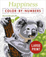 Happiness Large Print Color by Numbers