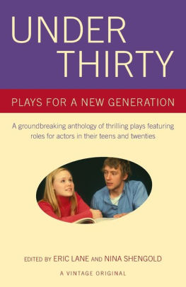 Under Thirty Plays For A New Generation By Eric Lane Paperback