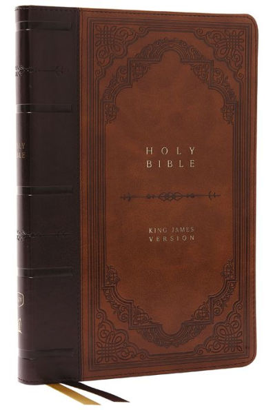 KJV Holy Bible: Giant Print Thinline, Leathersoft, Red Letter