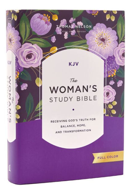 KJV, The Woman's Study Bible, Hardcover, Red Letter, Full-Color Edition ...