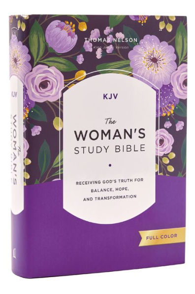 KJV, The Woman's Study Bible, Hardcover, Red Letter, Full-Color Edition, Comfort Print: Receiving God's Truth for Balance, Hope, and Transformation