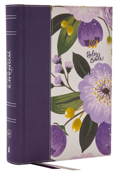 KJV, The Woman's Study Bible, Purple Floral Cloth over Board, Red Letter, Full-Color Edition, Comfort Print: Receiving God's Truth for Balance, Hope, and Transformation