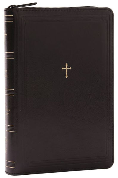 NKJV Compact Paragraph-Style Bible w/ 43,000 Cross References, Black Leathersoft with zipper, Red Letter, Comfort Print: Holy Bible, New King James Version: Holy Bible, New King James Version