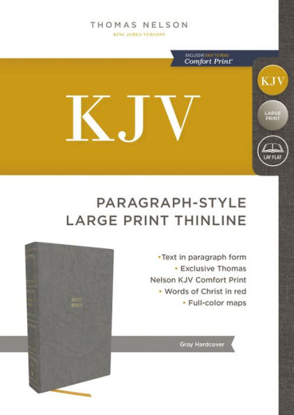 KJV Holy Bible: Paragraph-style Large Print Thinline with 43,000 Cross Reference: King James Version