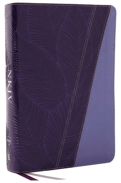 NKJV Study Bible, Leathersoft, Purple, Full-Color, Thumb Indexed, Comfort Print: The Complete Resource for Studying God's Word