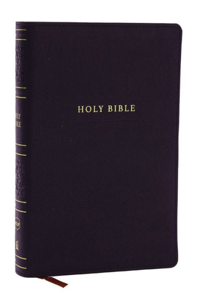 NKJV Personal Size Large Print Bible with 43,000 Cross References, Leathersoft, Red Letter