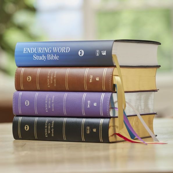 Enduring Word Study Bible: Pastoral Commentary from Every Chapter of the Bible (NKJV, Hardcover, Red Letter, Comfort Print)