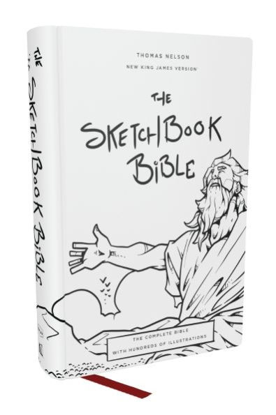 The Sketchbook Bible: The Complete Bible with Hundreds of Illustrations (NKJV, Hardcover, Red Letter, Comfort Print)