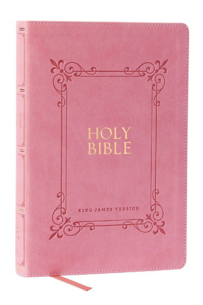 KJV Holy Bible: Large Print with 53,000 Center-Column Cross References, Pink Leathersoft, Red Letter, Comfort Print (Thumb Indexed): King James Version