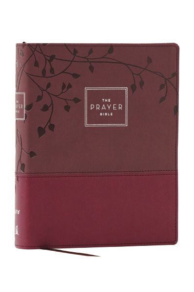The Prayer Bible: Pray God's Word Cover to (NIV, Burgundy Leathersoft, Red Letter, Comfort Print)