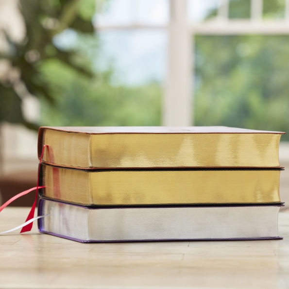 KJV Giant Print End-of-Verse Reference Bible, Leathersoft, Red Letter