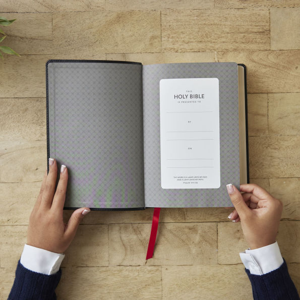 KJV Giant Print End-of-Verse Reference Bible, Leathersoft, Red Letter