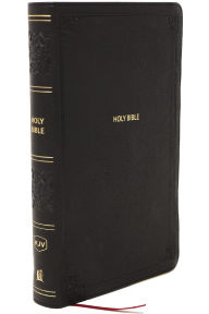 Title: KJV Giant Print End-of-Verse Reference Bible, Black Leathersoft, Red Letter, Comfort Print (Thumb Indexed), Author: Thomas Nelson
