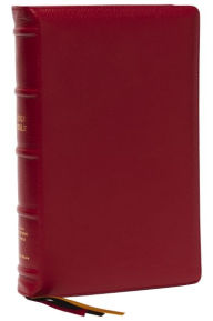 Title: NKJV, Thinline Reference Bible, Large Print, Red Premium Goatskin Leather, Premier Collection, Comfort Print: Holy Bible, New King James Version, Author: Thomas Nelson