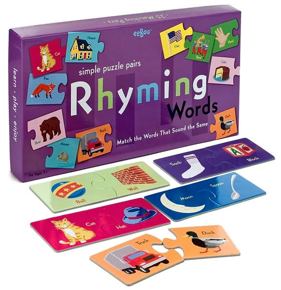 Rhyming Words Puzzle Pairs