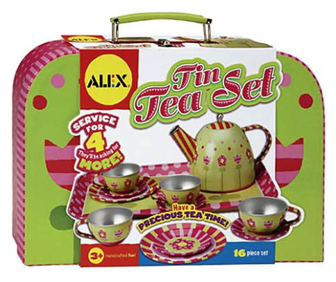 alex tin tea set