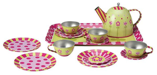 tin tea set