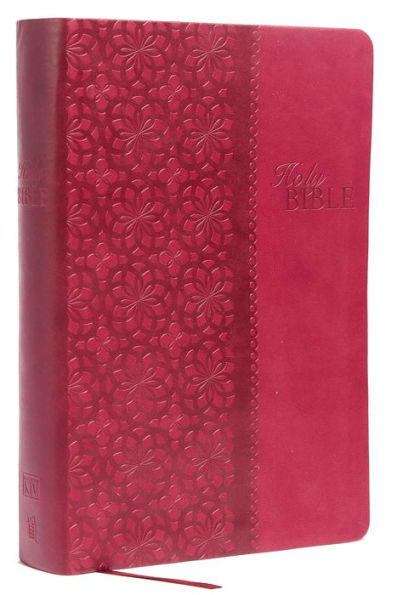 KJV Study Bible, Large Print, Leathersoft, Red/Pink, Red Letter: Second Edition