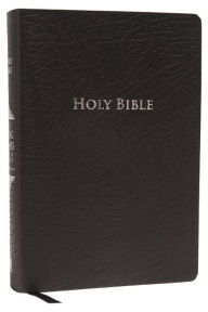 Title: KJV Study Bible, Large Print, Bonded Leather, Black, Thumb Indexed, Red Letter: Second Edition, Author: Thomas Nelson