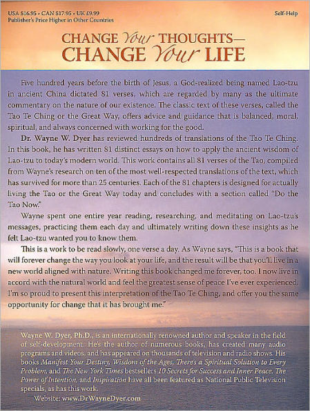 Change Your Thoughts - Change Your Life: Living the Wisdom of the Tao