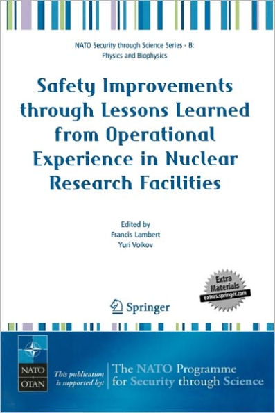 Safety Improvements through Lessons Learned from Operational Experience in Nuclear Research Facilities / Edition 1