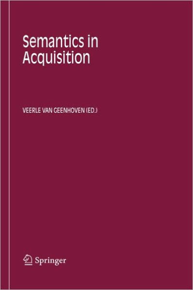 Semantics in Acquisition / Edition 1