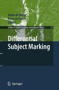 Title: Differential Subject Marking, Author: Helen de Hoop