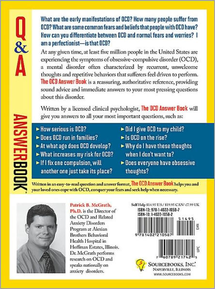 The OCD Answer Book: Professional Answers to More Than 250 Top Questions about Obsessive-Compulsive Disorder