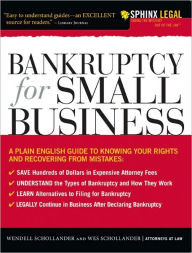 Title: Bankruptcy for Small Business, Author: Wendell Schollander