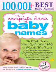 Title: Complete Book of Baby Names: The Most Names (100,001+), Most Unique Names, Most Idea-Generating Lists (600+) and the Most Help to Find the Perfect Name, Author: Lesley Bolton