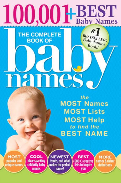 The Complete Book of Baby Names: The Most Names (100,001+), Most Unique Names, Most Idea-Generating Lists (600+) and the Most Help to Find the Perfect Name