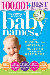 Title: The Complete Book of Baby Names: The Most Names (100,001+), Most Unique Names, Most Idea-Generating Lists (600+) and the Most Help to Find the Perfect Name, Author: Lesley Bolton