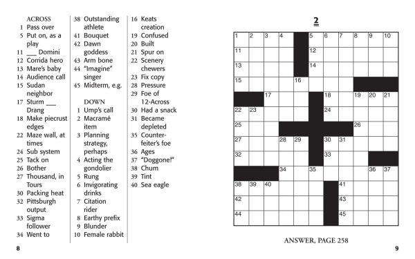 Large Print Crosswords #4