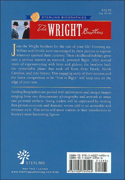 The Wright Brothers: First in Flight (Sterling Biographies Series)