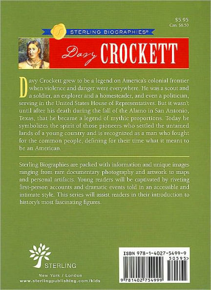 Davy Crockett: Frontier Legend (Sterling Biographies Series)