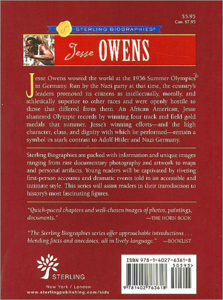 Jesse Owens: Gold Medal Hero (Sterling Biographies Series)