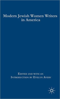 The cover of Modern Jewish Women Writers in America. The text on the cover is white and the background is dark blue.