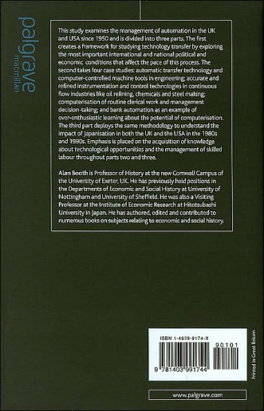 The Management of Technical Change: Automation in the UK and USA since1950