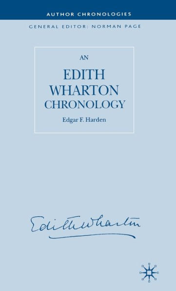 An Edith Wharton Chronology