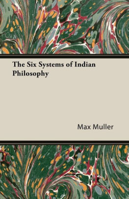 The Six Systems Of Indian Philosophypaperback - 