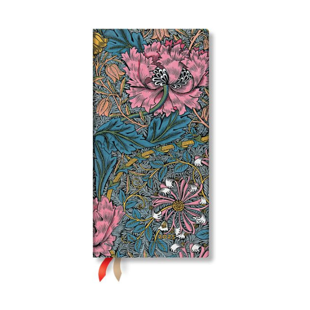 Paperblanks 2025 Weekly Planner Morris Pink Honeysuckle William Morris ...