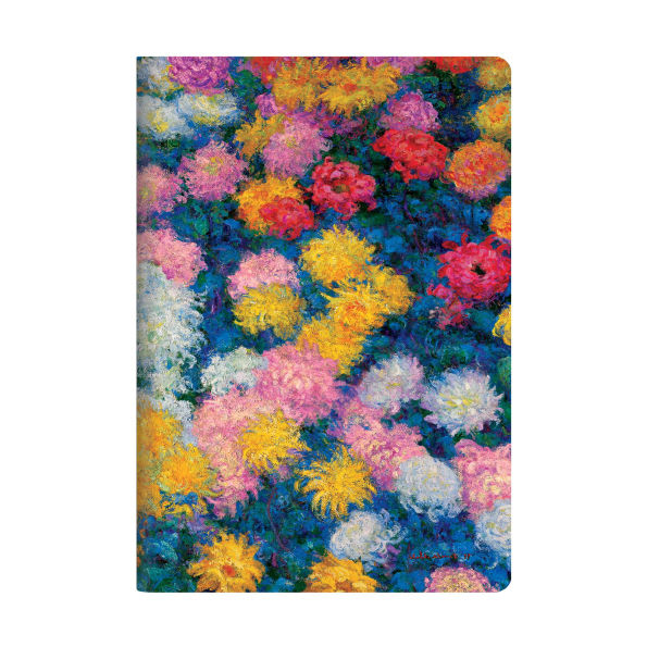 Monet's Chrysanthemums A4 Lined Softcover Cahier, 80pg, 100gsm by Paperblanks (Monet's Chrysanthemums)