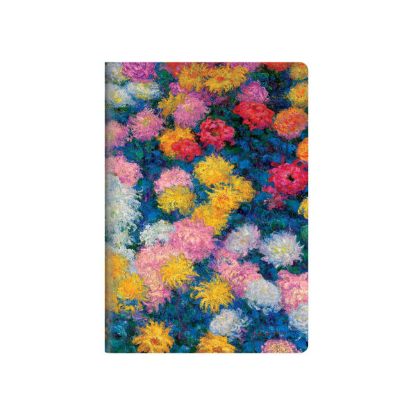 Monet's Chrysanthemums A5 Dot Grid Softcover Cahier, 80pg, 100gsm by Paperblanks (Monet's Chrysanthemums)