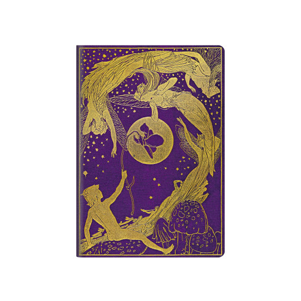 Violet Fairy A5 Unlined Softcover Cahier, 80pg, 100gsm by Paperblanks (Lang's Fairy Books)